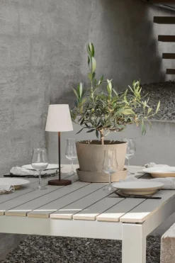 Watt & Veke Lámpara de mesa portátil Tyra Ø14 cm, Coffee Marrón
