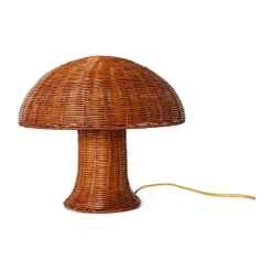 HKliving Lámpara de mesa Rattan, Natural Marrón Hot