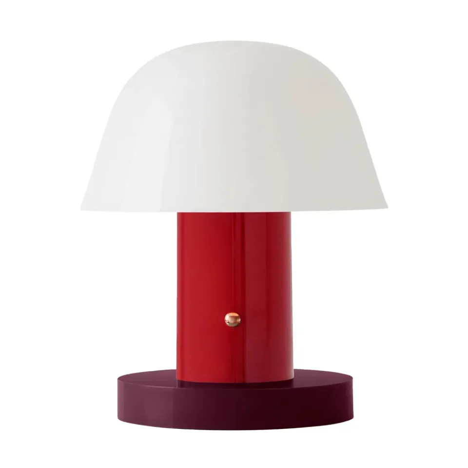 &Tradition Lámparas De Escritorio|Lámparas De Ventana<Lámpara de mesa Setago JH27, Maroon-grape Rojo