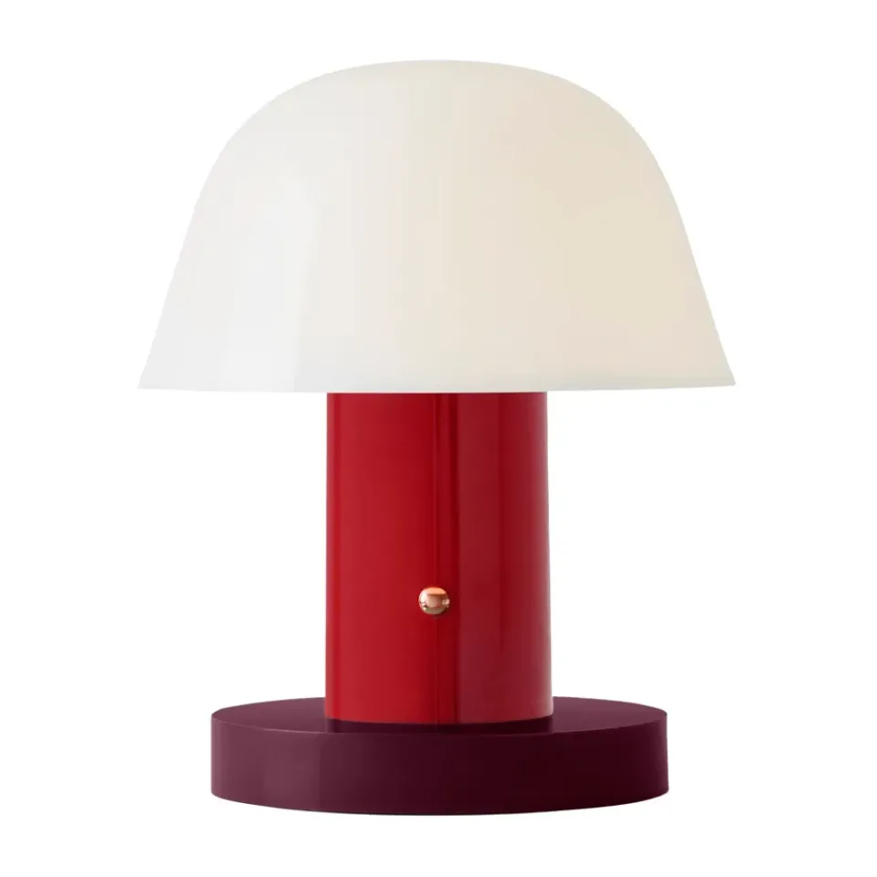 &Tradition Lámparas De Escritorio|Lámparas De Ventana<Lámpara de mesa Setago JH27, Maroon-grape Rojo