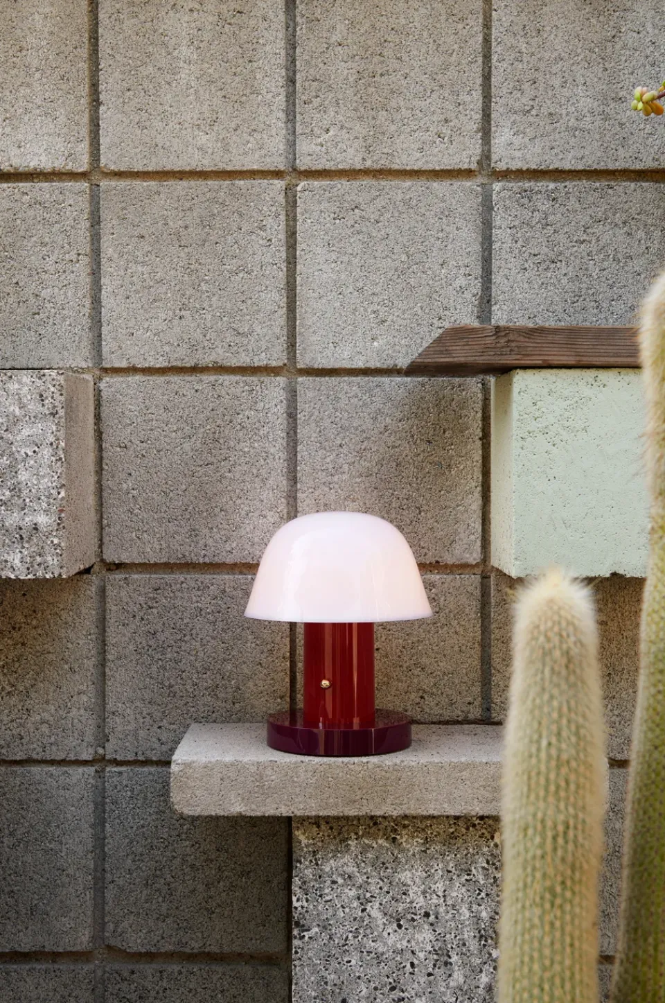 &Tradition Lámparas De Escritorio|Lámparas De Ventana<Lámpara de mesa Setago JH27, Maroon-grape Rojo