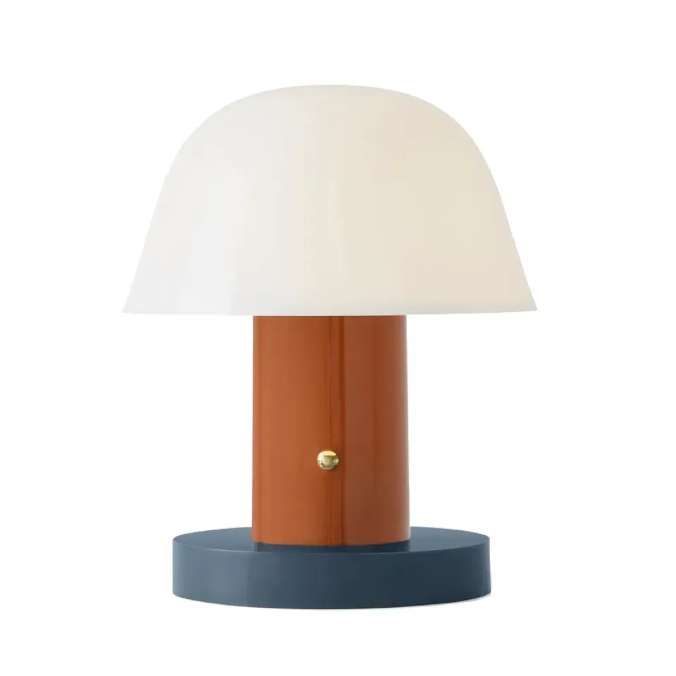 &Tradition Lámpara de mesa Setago JH27, Rust-thunder Multi Hot