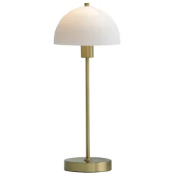 Herstal Lámpara de mesa Vienda, latón-blanco Color doradoBlanco Best