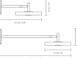 Umage Lámpara de pared Asteria Wall long, Pearl white Blanco Best