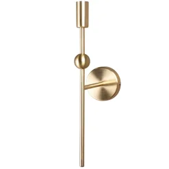 Globen Lighting Lámpara de pared Astrid, latón cepillado Color dorado Clearance