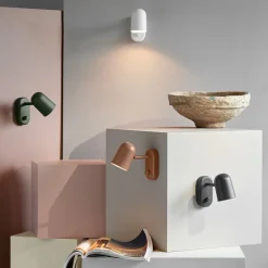 Northern Lámpara de pared Buddy, instalación fija, oscuro Gris Discount