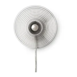 FDB Møbler Lámparas De Lectura|Lámparas De Pared<Lámpara de pared con cable U12 Sletterhage, Fluted glass-aluminium Transparente