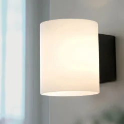 Herstal Lámparas De Lectura|Lámparas De Pared<Lámpara de pared Evoke S, Antracita-vidrio opalino Negro