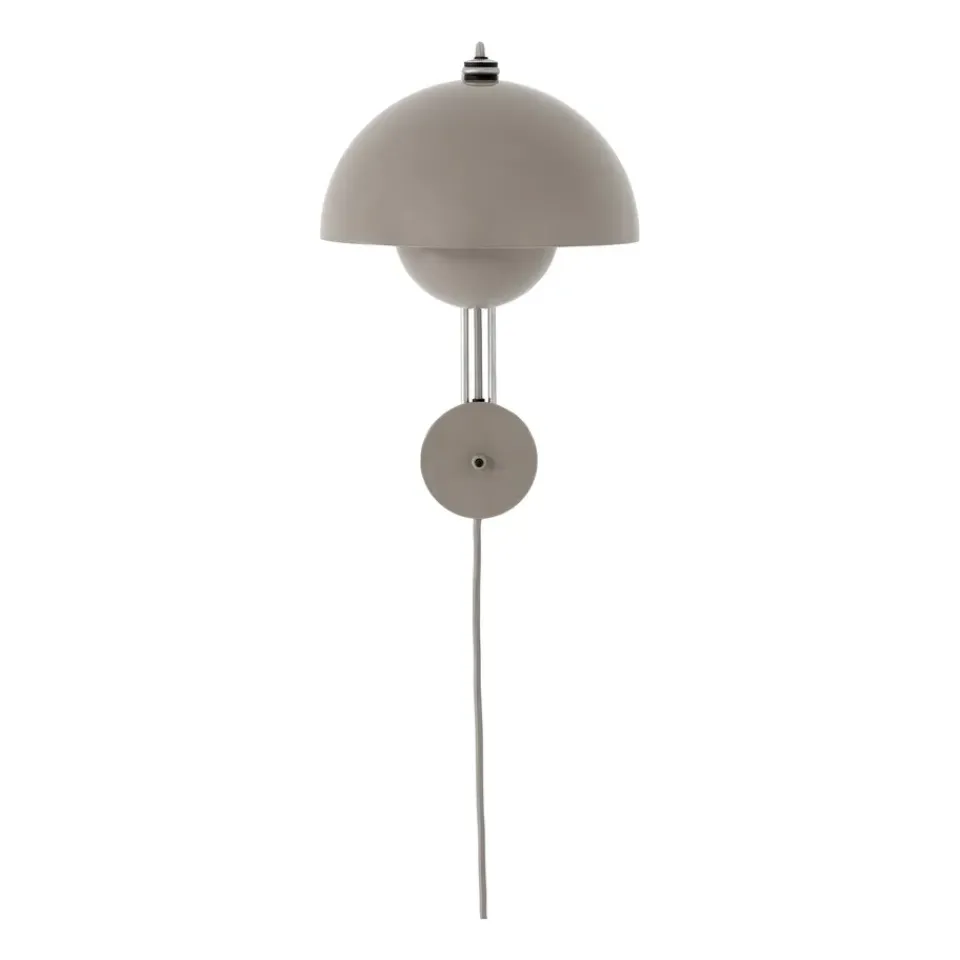 &Tradition Lámpara de pared Flowerpot VP8, Grey Beige New