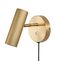 Globen Lighting Lámpara de pared Hubble, latón cepillado Color dorado Best