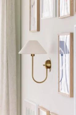 Globen Lighting Lámpara de pared Iris, Crema Blanco Best