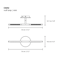 Umage Lámparas De Pared<Lámpara de pared Omni mini, Latón Color dorado