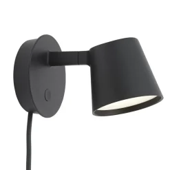 Muuto Lámpara de pared Tip, Black Negro