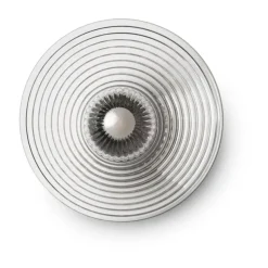 FDB Møbler Lámpara de pared U12 Sletterhage, Fluted glass-aluminium Transparente Online