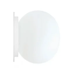 Flos Lámpara de pared y techo Mini Glo-Ball CW de montaje en espejo, Blanco Best