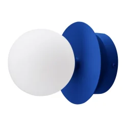 Globen Lighting Lámpara de pared/plafón Art Deco IP44, -blanco Azul