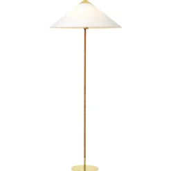GUBI Lámpara de pie 9602, latón-canvas Color dorado Hot