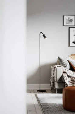 By Rydéns Lámparas De Pie<Lámpara de pie Curve 146 cm, mate Negro