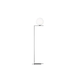 Flos Lámpara de pie IC lights F1, Cromado, opal Plateado Discount