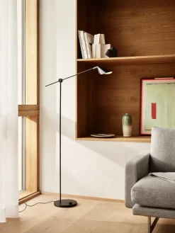 Fritz Hansen Lámparas De Pie<Lámpara de pie MS011, Black Negro