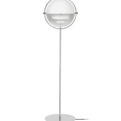 GUBI Lámpara de pie Multi-Lite, cromo- Blanco Online