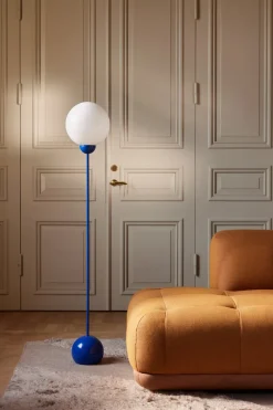 Globen Lighting Lámpara de pie Ripley, Azul Beige Clearance