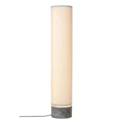 GUBI Lámpara de pie Unbound 120 cm, Tejido-mármol gris BlancoGris Hot
