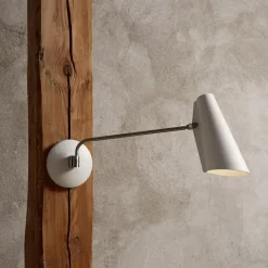 Northern Lámparas De Cama<Lámpara pared Birdy, blanco-metálico PlateadoBlanco