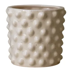 DBKD Maceta Cloudy vanilla, Mini Ø15 cm Blanco Outlet