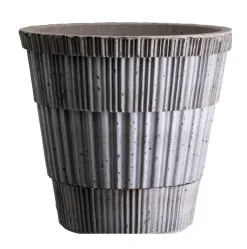 Bergs Potter Macetas De Exterior<Maceta con plato Atlas raw, Grey, Ø14 cm Gris
