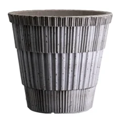 Bergs Potter Macetas De Exterior<Maceta con plato Atlas raw, Grey, Ø16 cm Gris