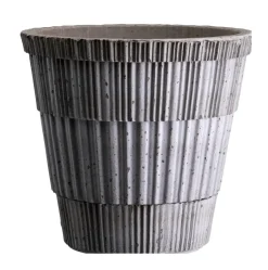 Bergs Potter Maceta con plato Atlas raw, Grey, Ø25 cm Gris Best
