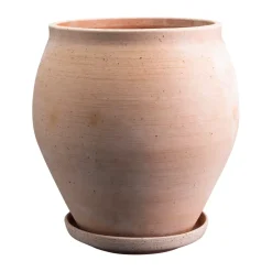 Bergs Potter Macetas De Exterior|Macetas<Maceta Delphi con plato, 2 piezas, , Ø26 cm Rosa