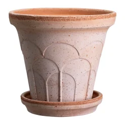 Bergs Potter Maceta Fleur con plato, 2 piezas, , Ø18 cm Rosa