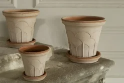 Bergs Potter Maceta Fleur con plato, 2 piezas, , Ø21 cm Rosa Sale