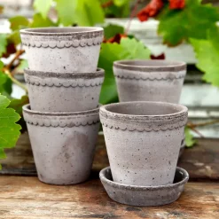 Bergs Potter Macetas De Exterior<Maceta Helena Ø14 cm, Gris