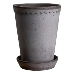 Bergs Potter Maceta Helena alta Ø14 cm, Gris Outlet