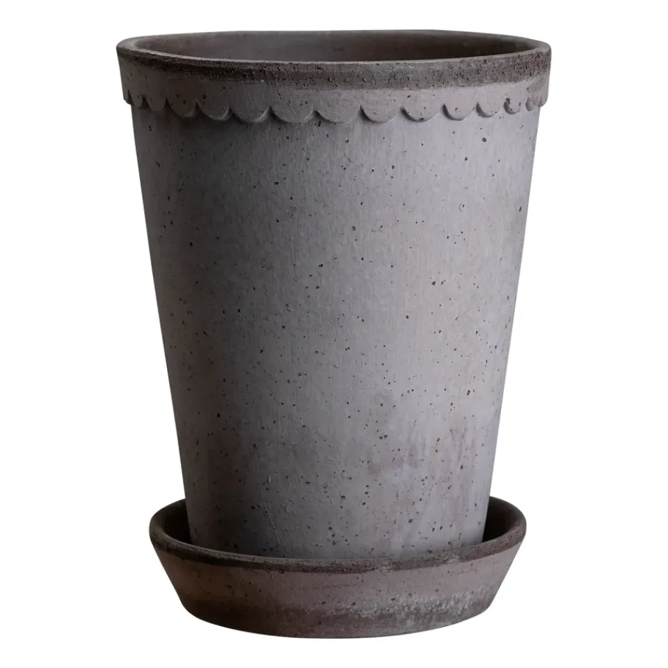 Bergs Potter Maceta Helena alta Ø14 cm, Gris Outlet