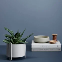 Woud Macetas De Exterior|Detalles De Jardín Y Accesorios De Exterior<Maceta Pidestall S Ø15 cm, Gris