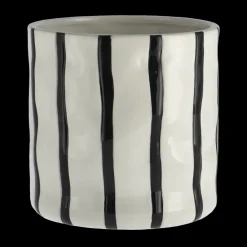 Scandi Living Macetas<Maceta Thrive Ø16 cm, Blanco-negro BlancoNegro