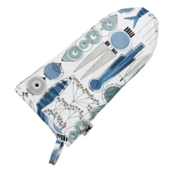Almedahls Manopla de horno Picknick estampado pequeño, Azul-beige AzulBeige Clearance