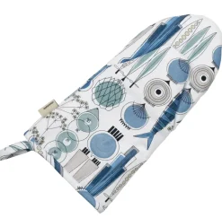 Almedahls Manopla de horno Picknick estampado pequeño, Azul-beige AzulBeige Clearance