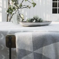 Scandi Living Manta algodón Rime, Fog Gris Best