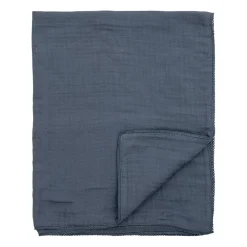 Bloomingville Mantas Infantiles|Mantas Infantiles<Manta Muslin 80x100 cm, Azul