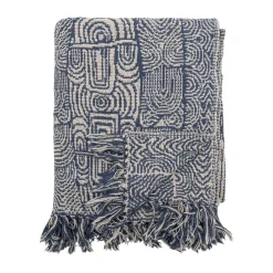 Bloomingville Mantas De Algodón<Manta Bresso 130x160 cm, Azul