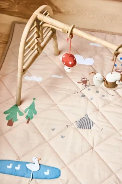 OYOY Manta de actividades Forest 102x102 cm, Clay Gris Sale