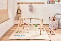 OYOY Manta de actividades Forest 102x102 cm, Clay Gris Sale