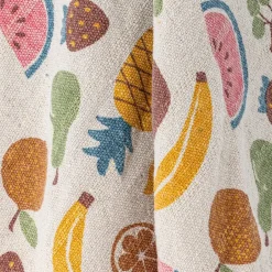 Bloomingville Manta de algodón Fruitta 160x130 cm, Amarillo Hot
