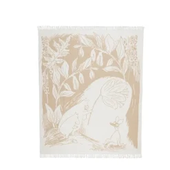 Moomin Arabia Mantas De Algodón<Manta de algodón Mumin 130x170 cm, Beige Multi