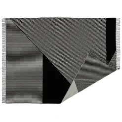 NJRD Manta de algodón Stripes, Negro Hot